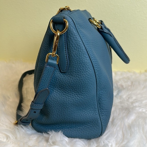 💯Authentic Prada Blue Leather Women's Bag🍀 - Picture 9 of 16